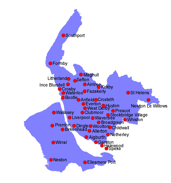Map Of Merseyside