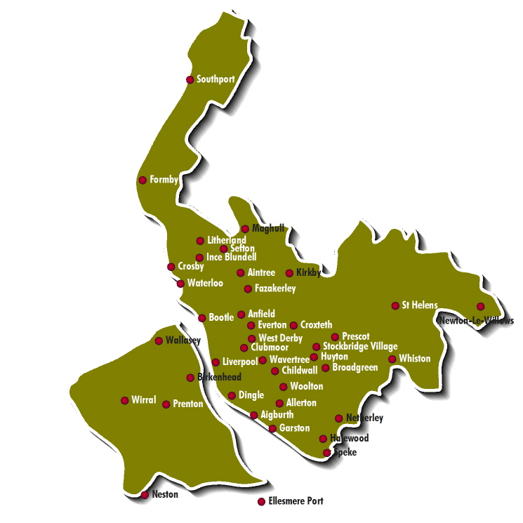 Merseyside Map